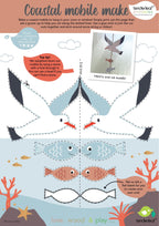 Buy 10 Coastal Creatures Shelf Set | Wooden animals shelf for kids by Learning Bugs UK