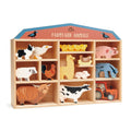 Buy 13 Farmyard Animals Shelf Set | Wooden animals shelf for kids by Learning Bugs UK