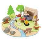 Buy Wildlife Camping Playset | Wooden dolls house playset for kids by Learning Bugs UK