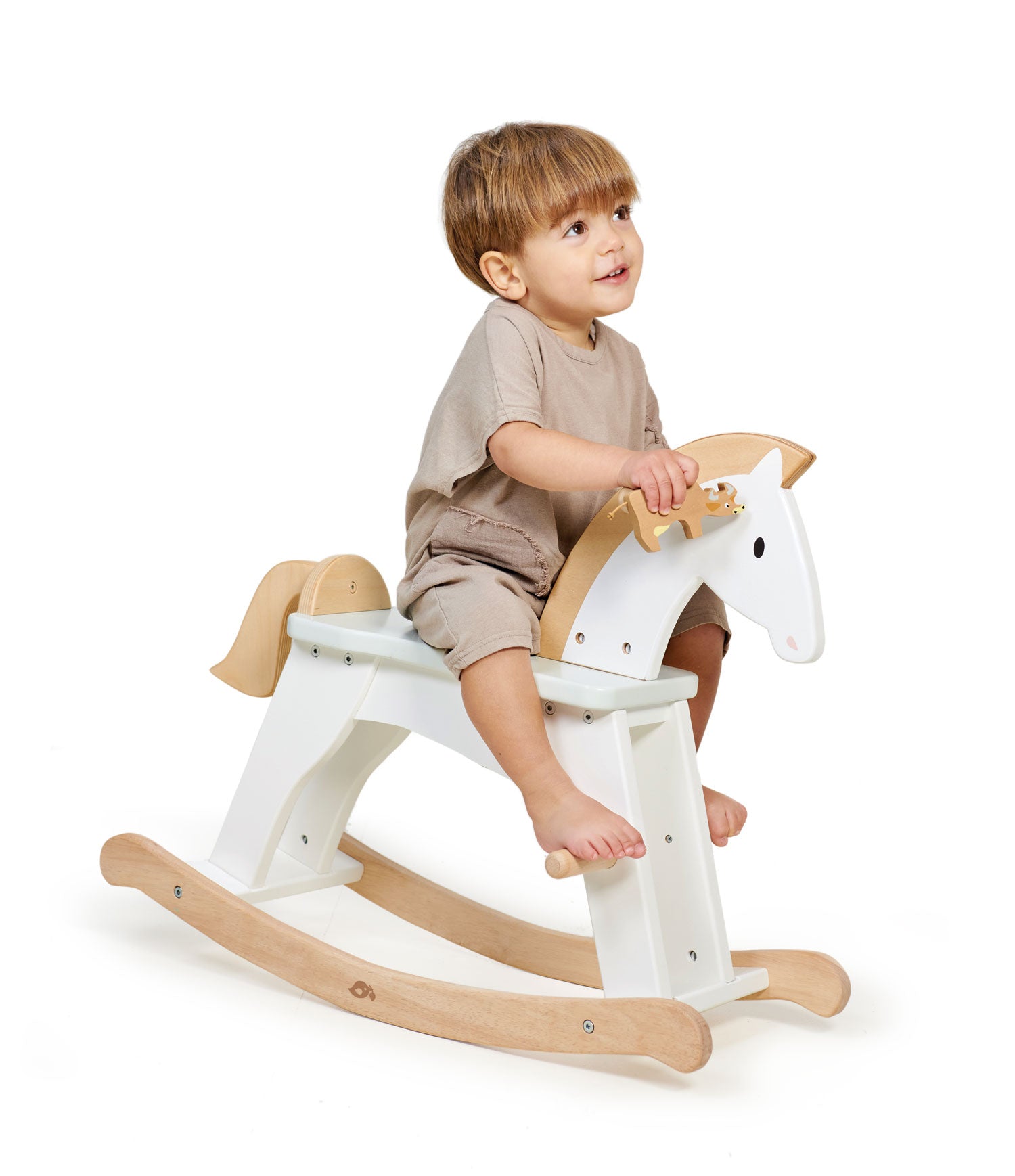 Buy Tender Leaf Lucky Rocking Horse | Sit + Ride On for kids by Learning Bugs UK