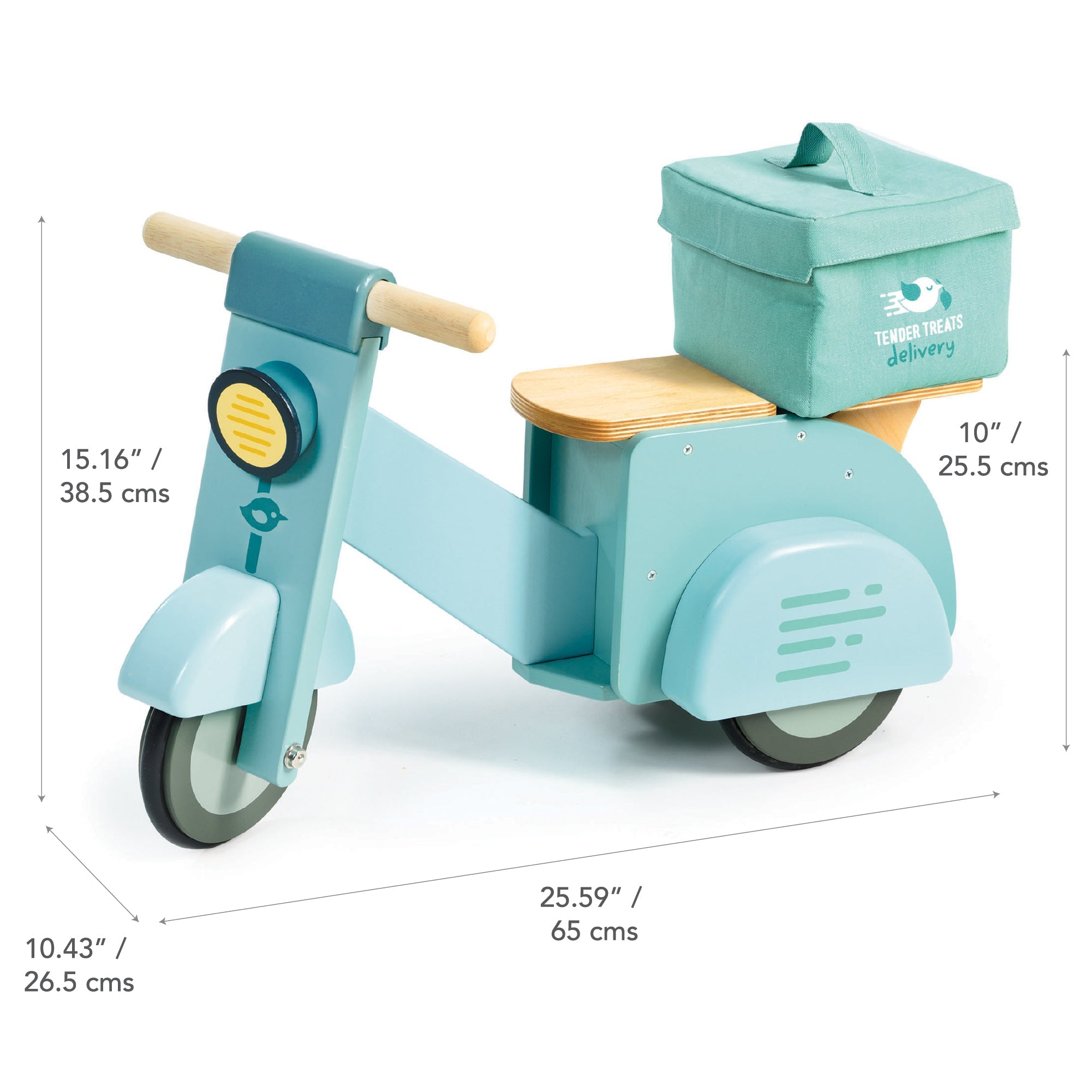 Buy Delivery Scooter | Sit + Ride On for kids by Learning Bugs UK