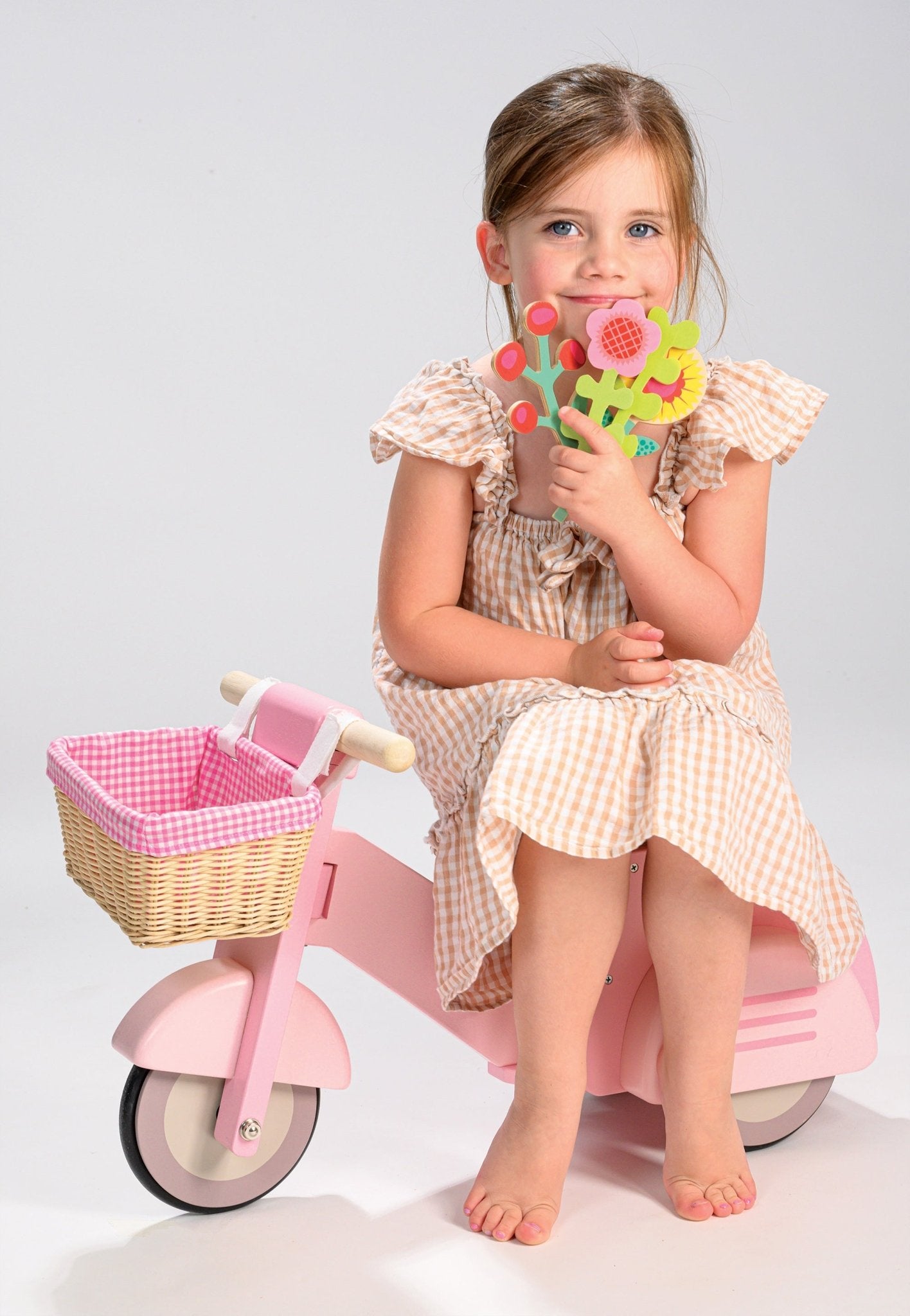Buy Scooter With Basket | Sit + Ride On for kids by Learning Bugs UK
