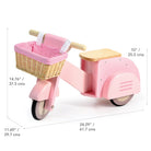 Buy Scooter With Basket | Sit + Ride On for kids by Learning Bugs UK