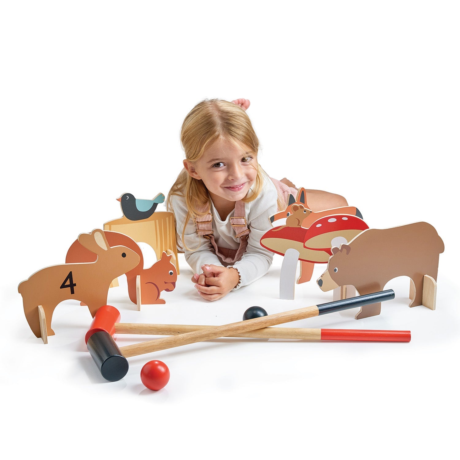 Buy Woodland Indoor Croquet Set | Croquet game for kids by Learning Bugs UK