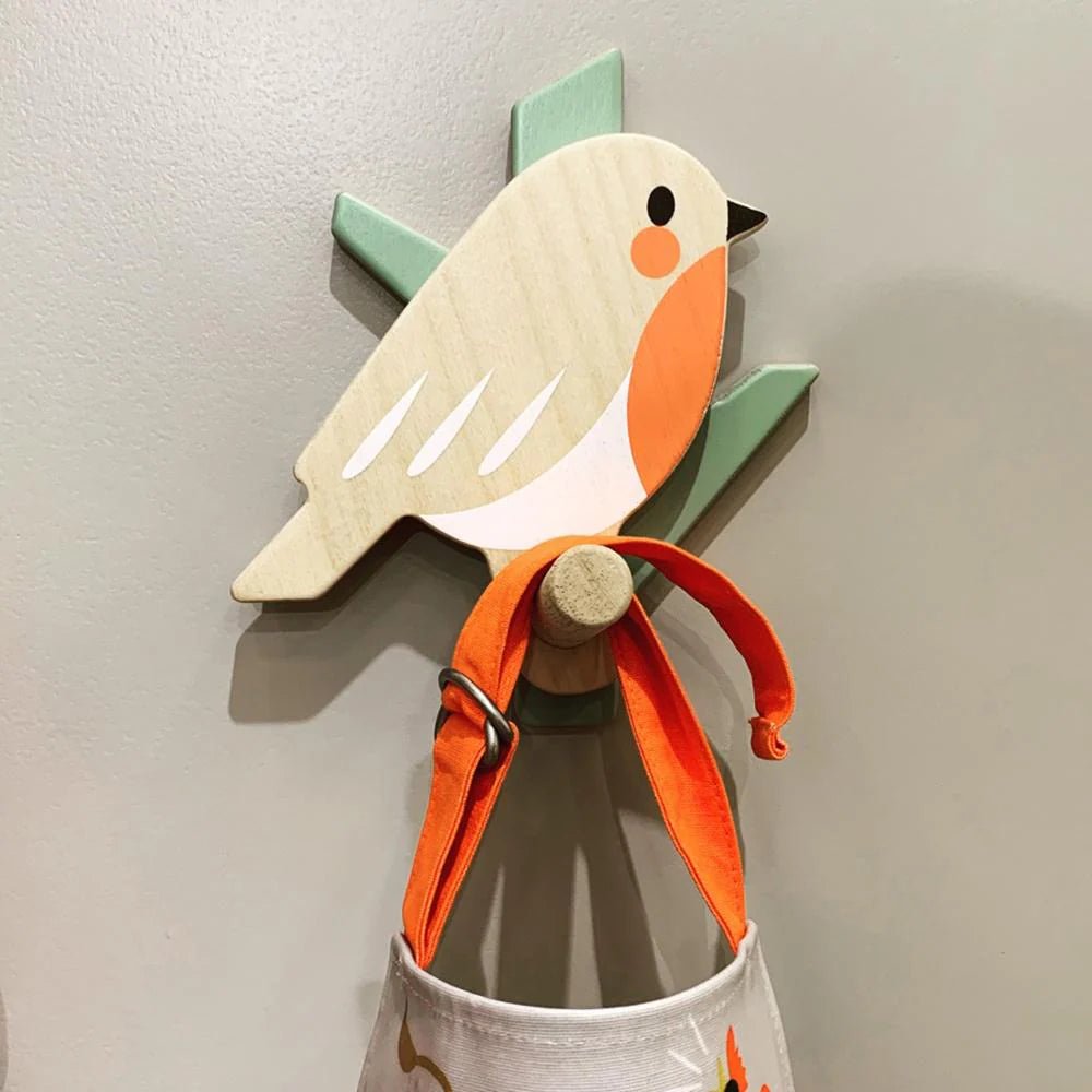 Forest Coat Hook Robin by Tenderleaf Toys - Learning Bugs UK