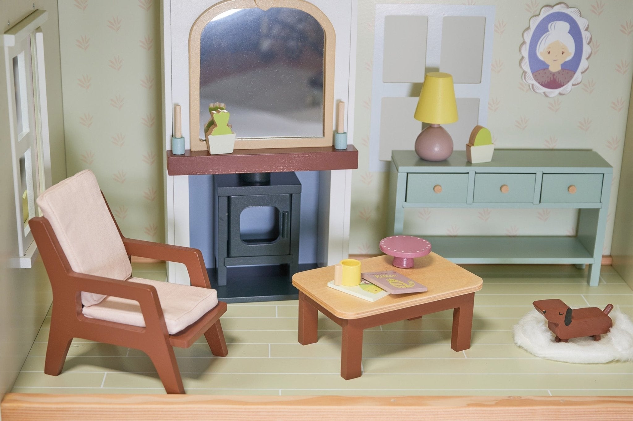 Buy Mulberry Mansion | Wooden dolls house for kids by Learning Bugs UK