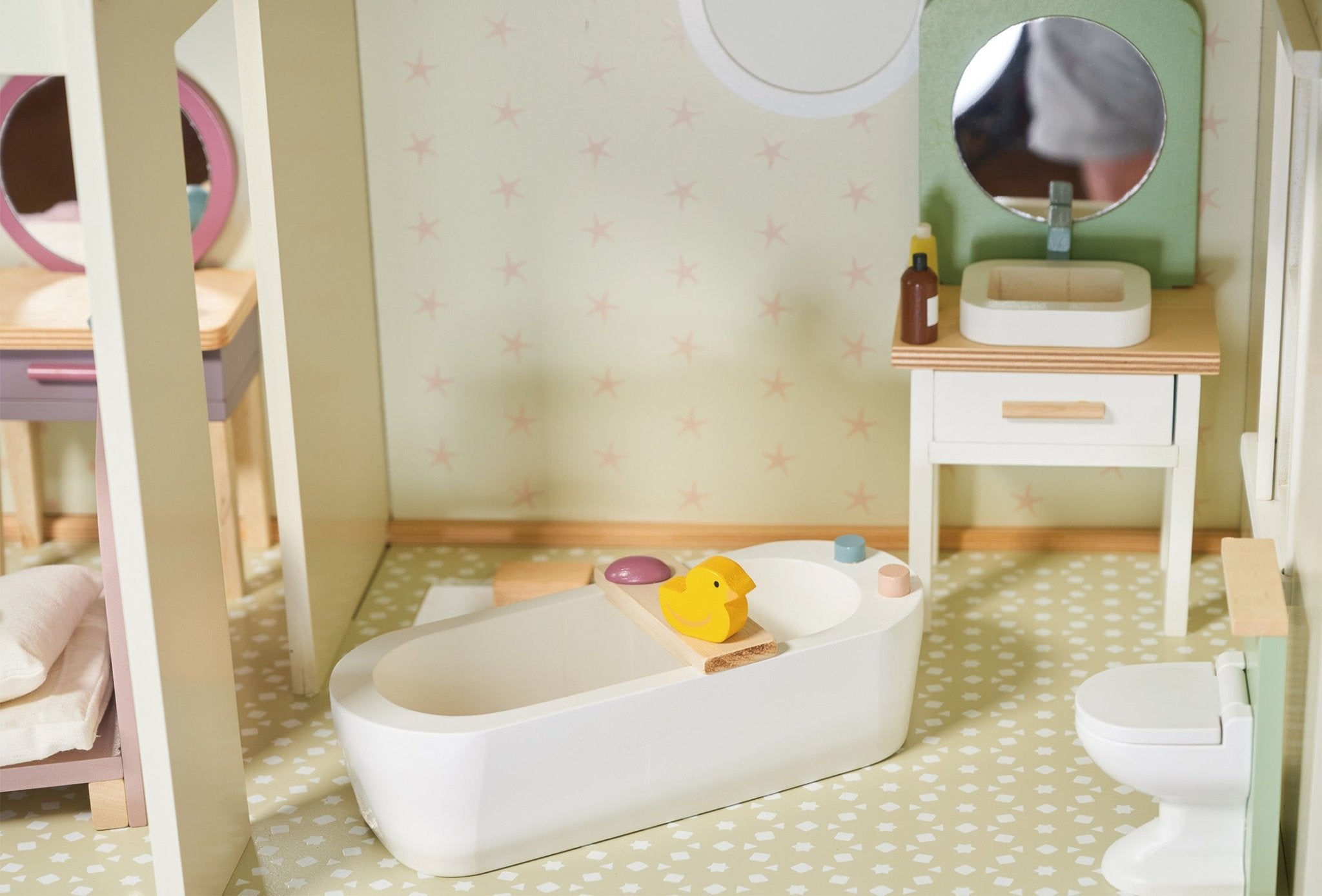 Buy Mulberry Mansion | Wooden dolls house for kids by Learning Bugs UK