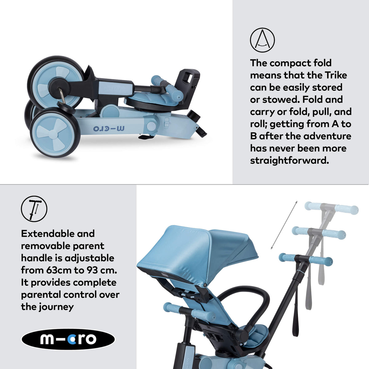 Micro Scooters Micro Flexi Trike – Trikes for children, available at Learning Bugs UK