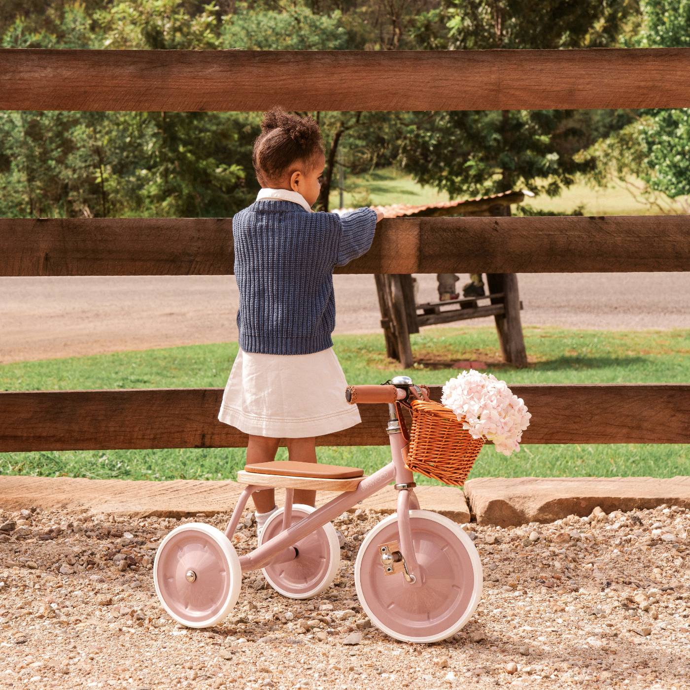 Banwood Trike – Classic Toddler Tricycle (Dusty Pink)