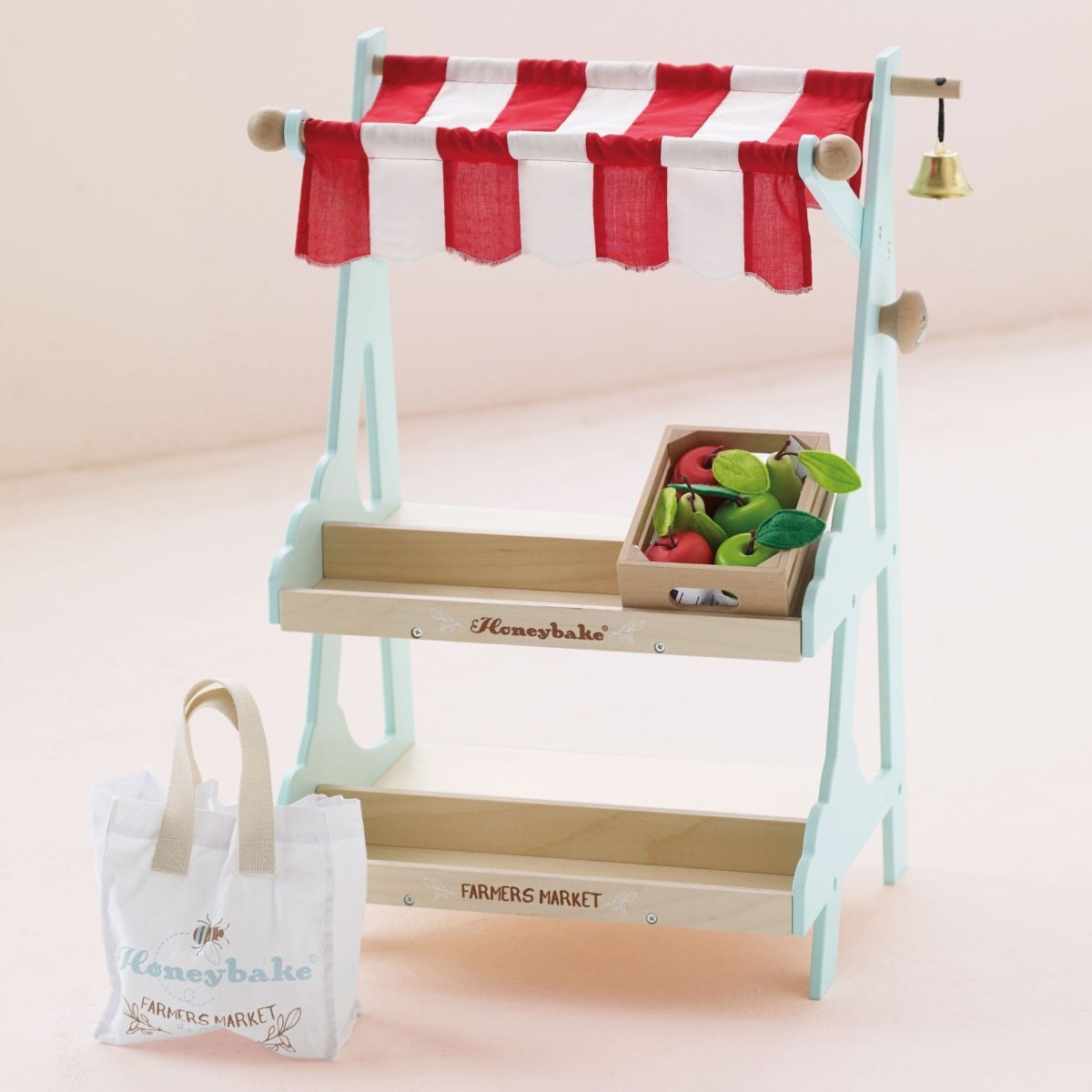 Wooden Market Stall & Fruit Play Food Crate – Pretend Shopping & Grocery for children, available at Learning Bugs UK