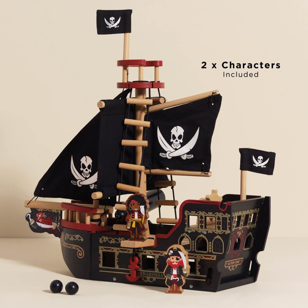 Barbarossa Pirate Ship & Characters – Pretend Play, toy for children, available at Learning Bugs UK