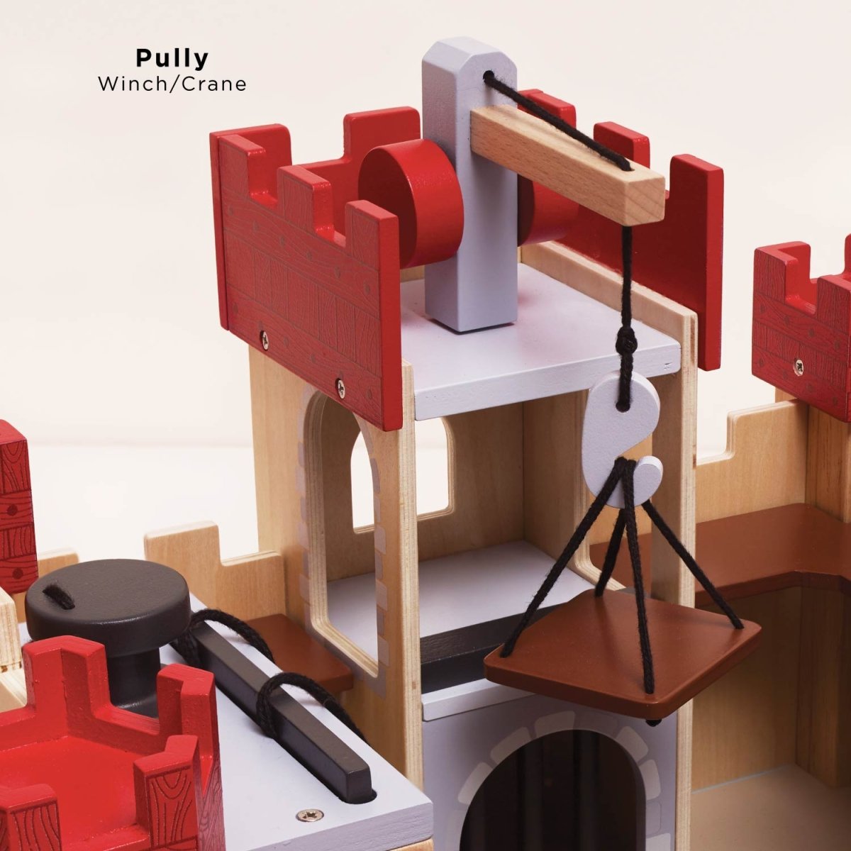 Lionheart Wooden Castle – Pretend Play for children, available at Learning Bugs UK