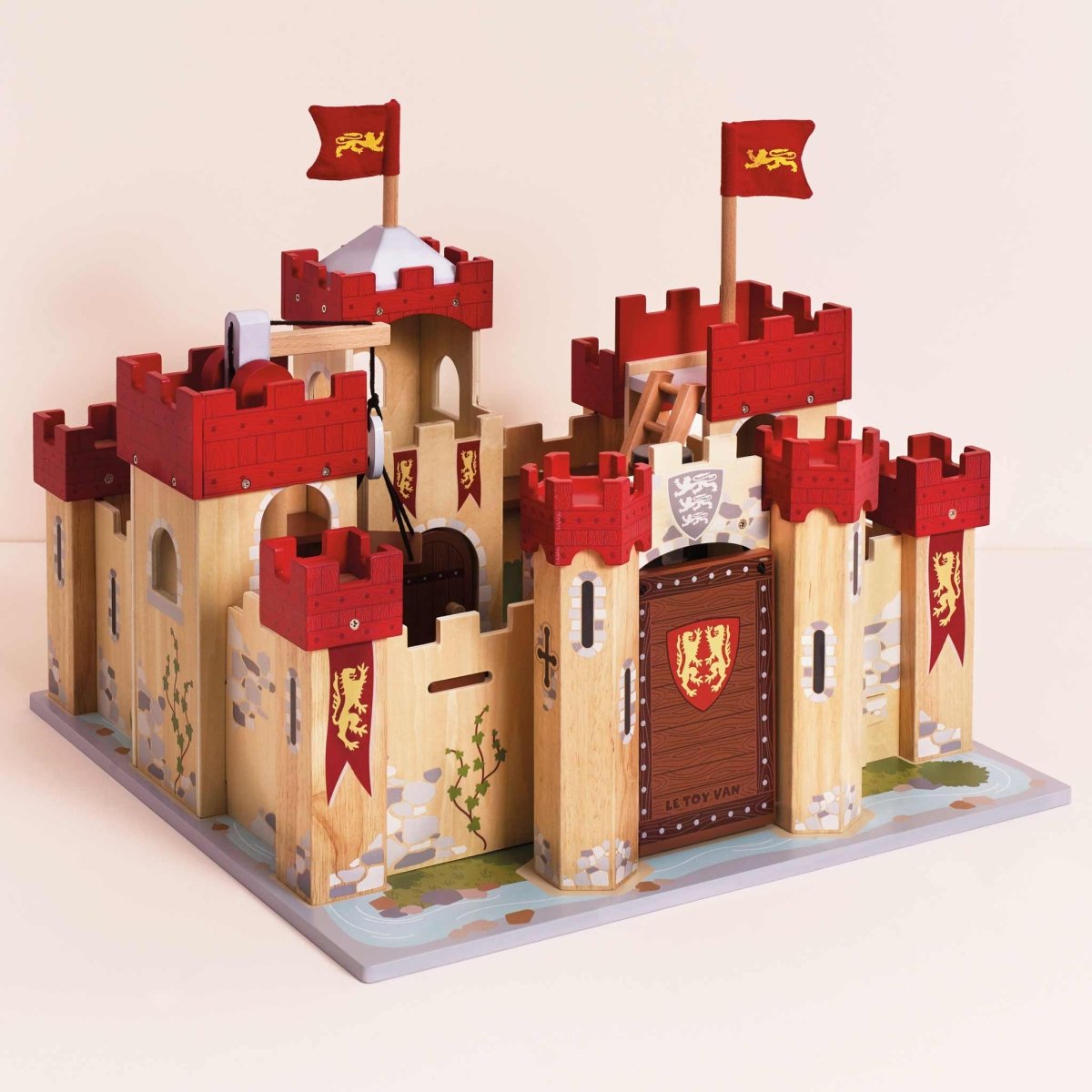 Lionheart Wooden Castle – Pretend Play for children, available at Learning Bugs UK