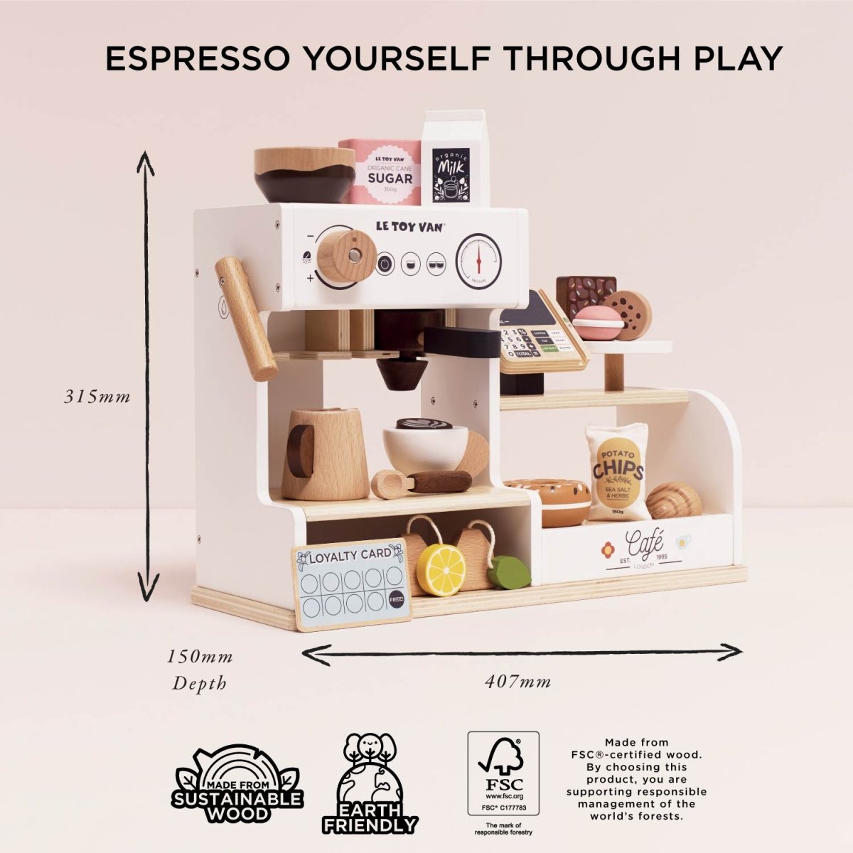 Barista Café Shop – Pretend Play for children, available at Learning Bugs UK