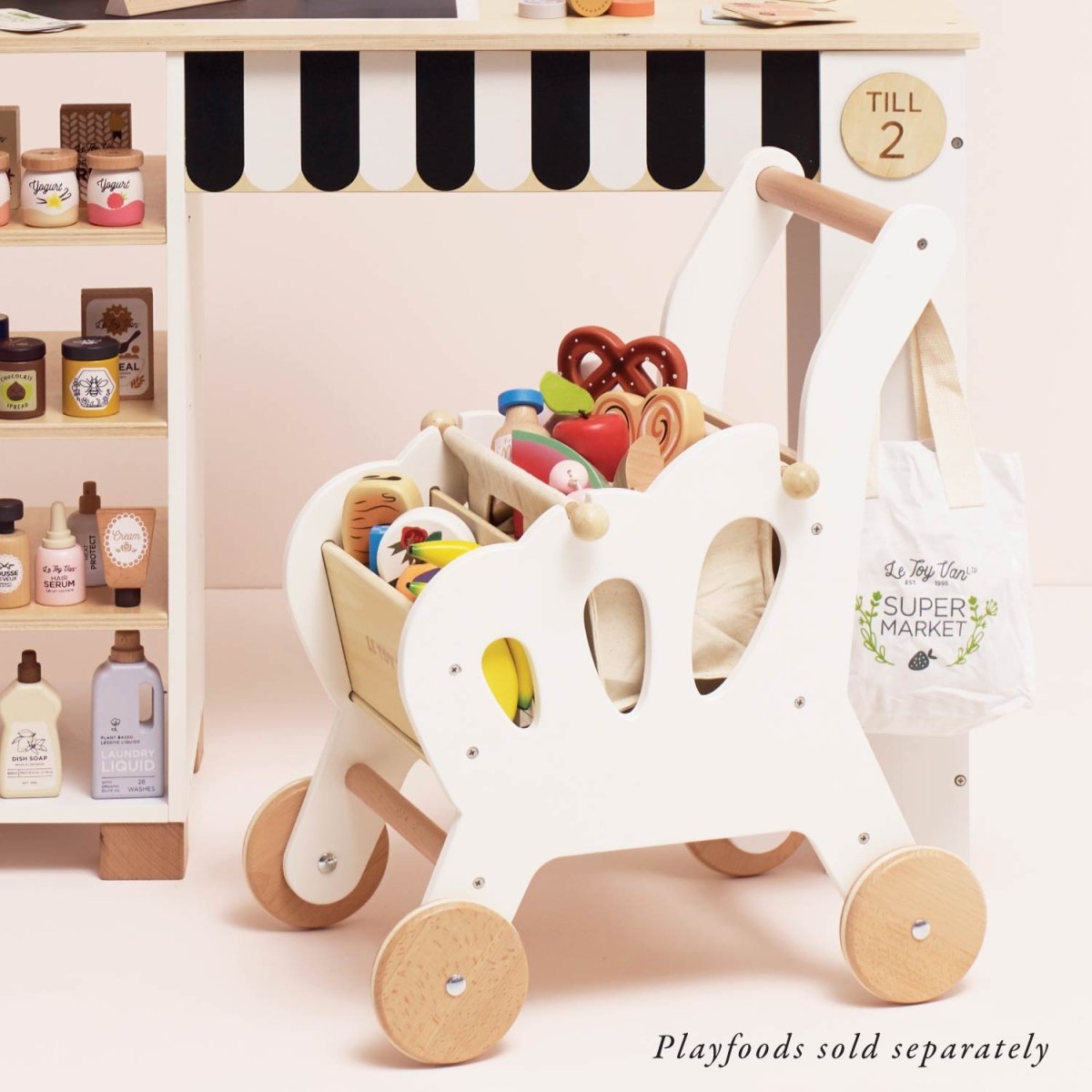Shopping Grocery Trolley & Bag – Pretend Shopping & Grocery for children, available at Learning Bugs UK