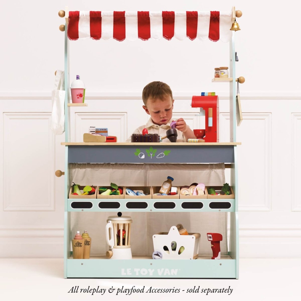Shop & Café Market Stand – Pretend Shopping & Grocery for children, available at Learning Bugs UK
