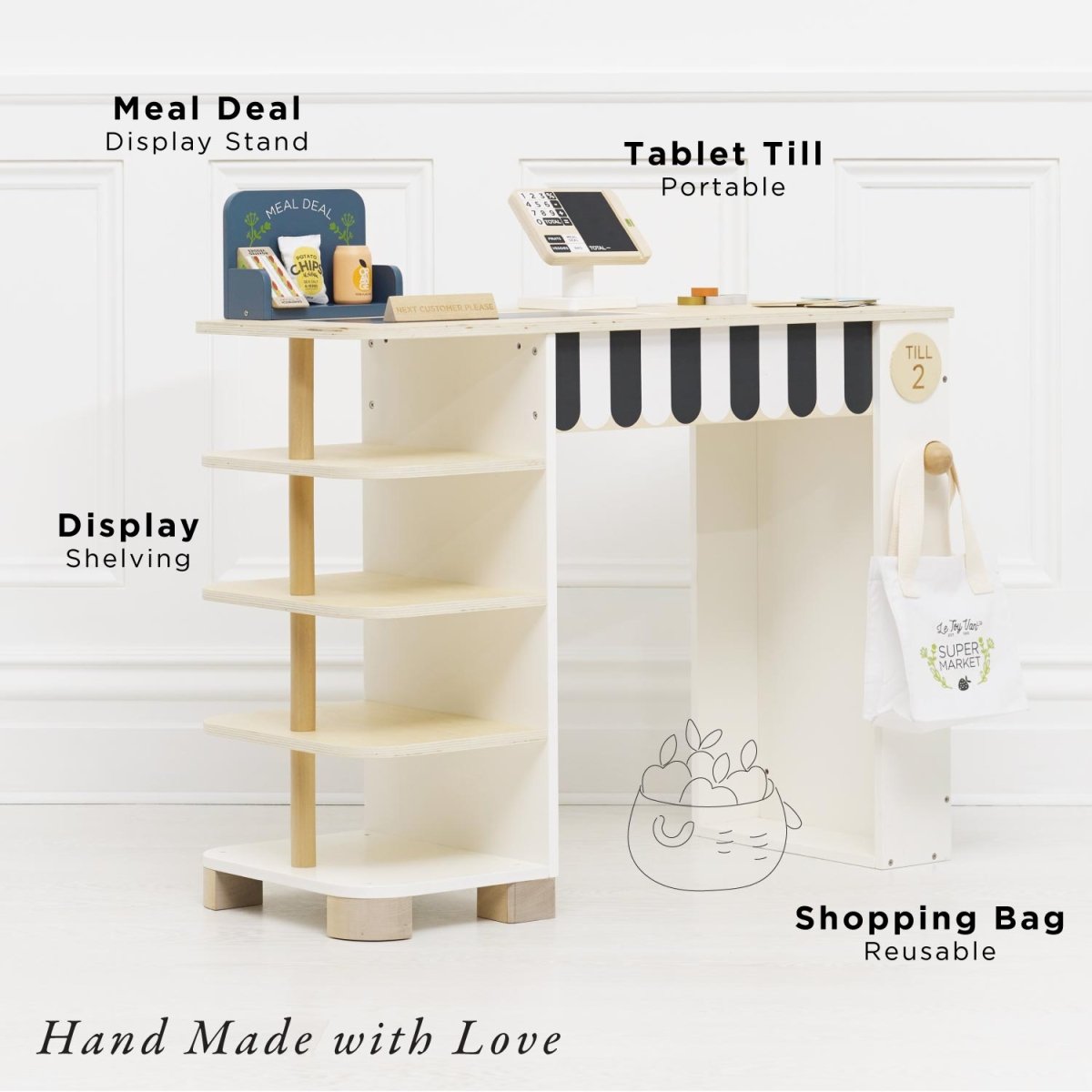 Supermarket Till Checkout & Accessories – Educational Toys for children, available at Learning Bugs UK