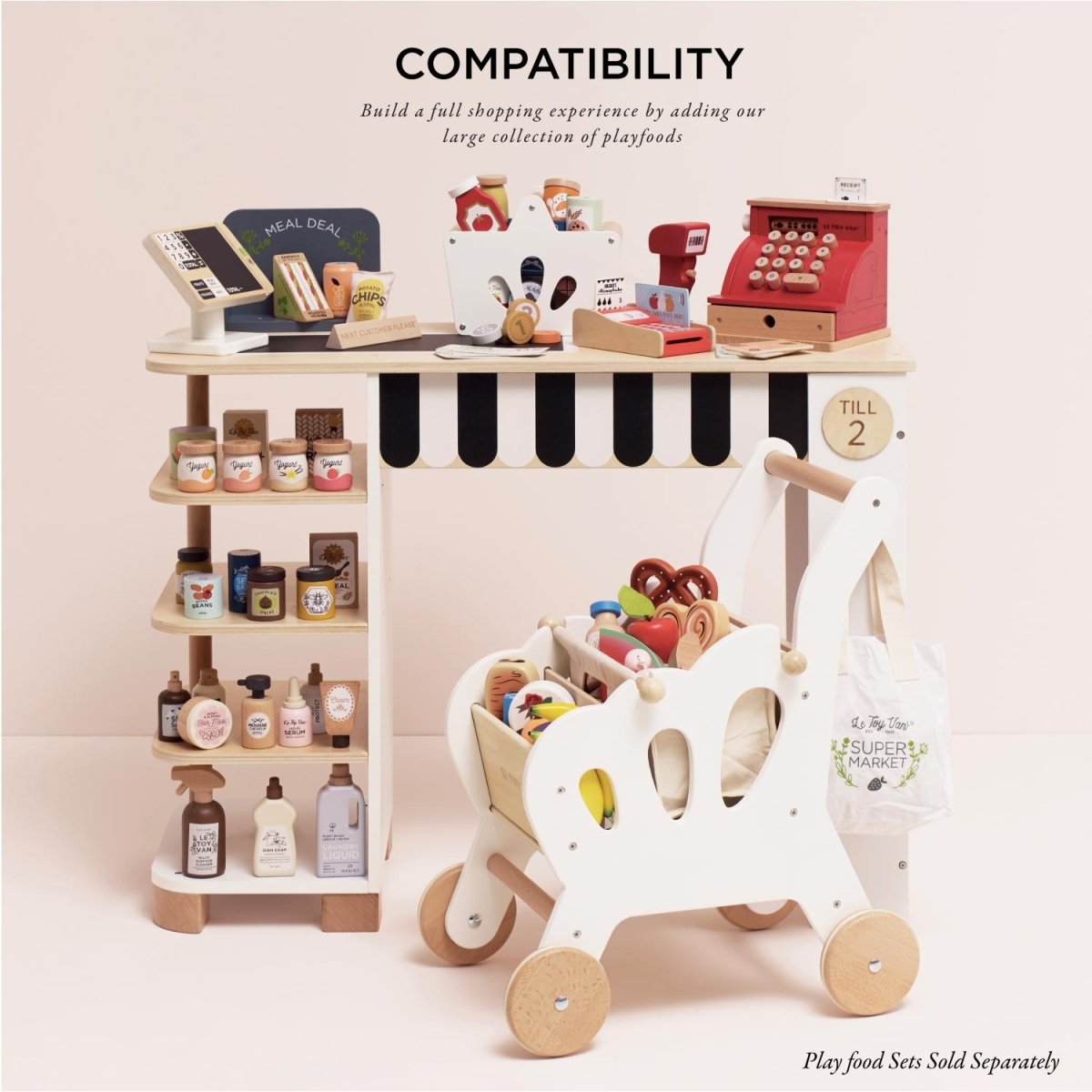 Supermarket Till Checkout & Accessories – Educational Toys for children, available at Learning Bugs UK