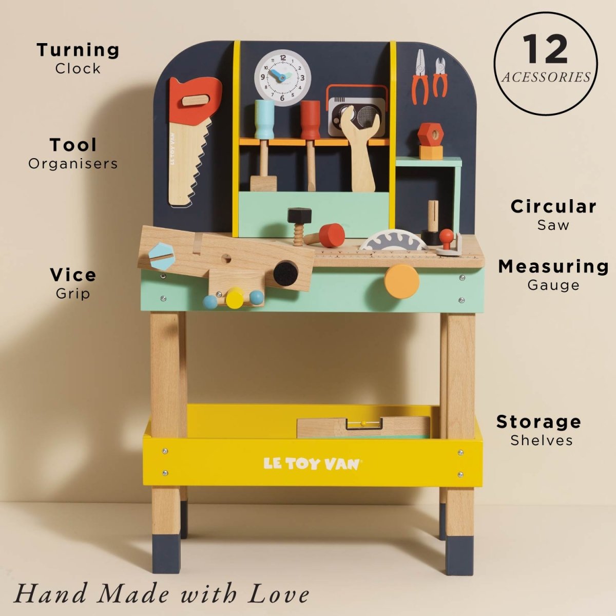 Alex’s Toy Work Bench – Toy Tools for children, available at Learning Bugs UK