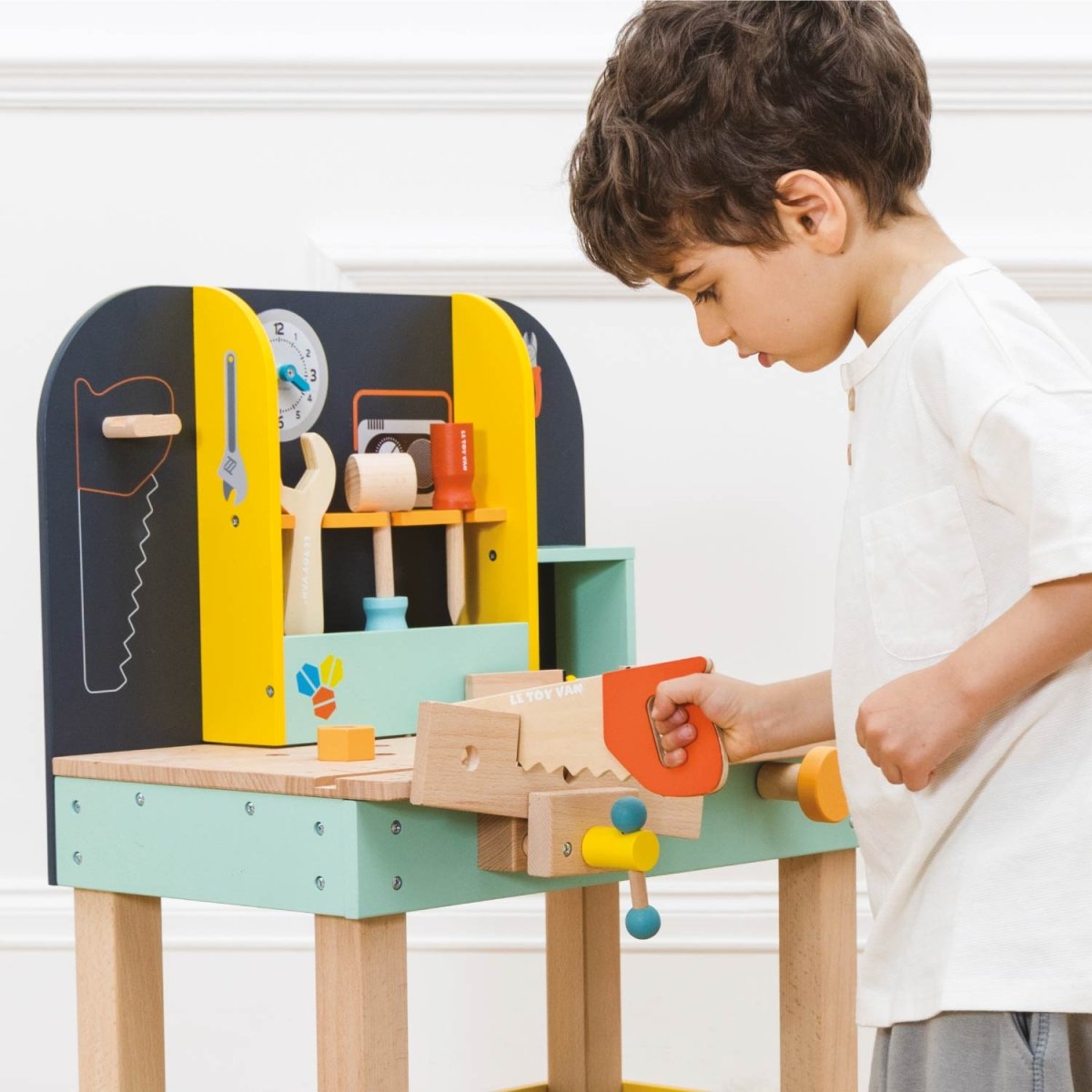 Alex’s Toy Work Bench – Toy Tools for children, available at Learning Bugs UK