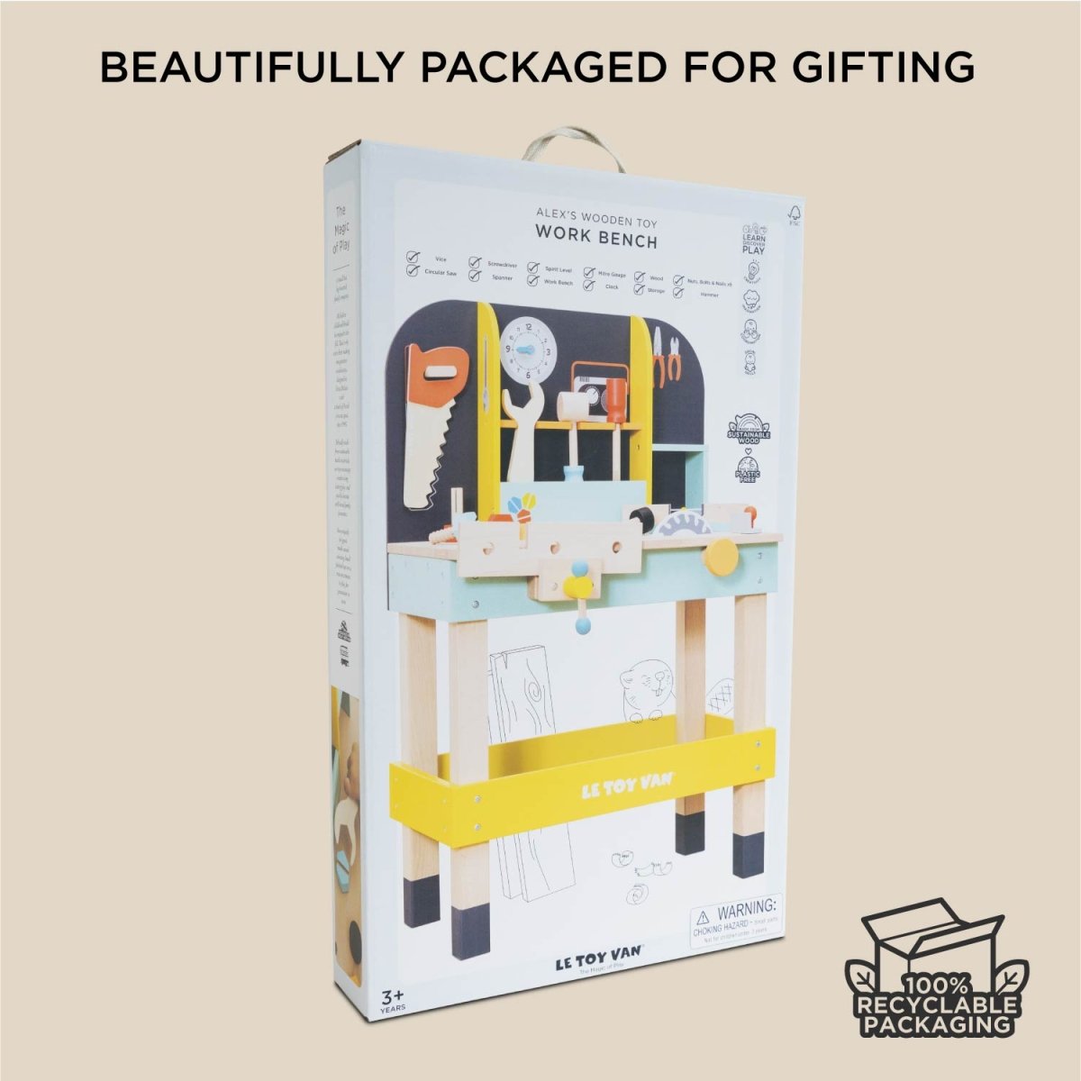 Alex’s Toy Work Bench – Toy Tools for children, available at Learning Bugs UK