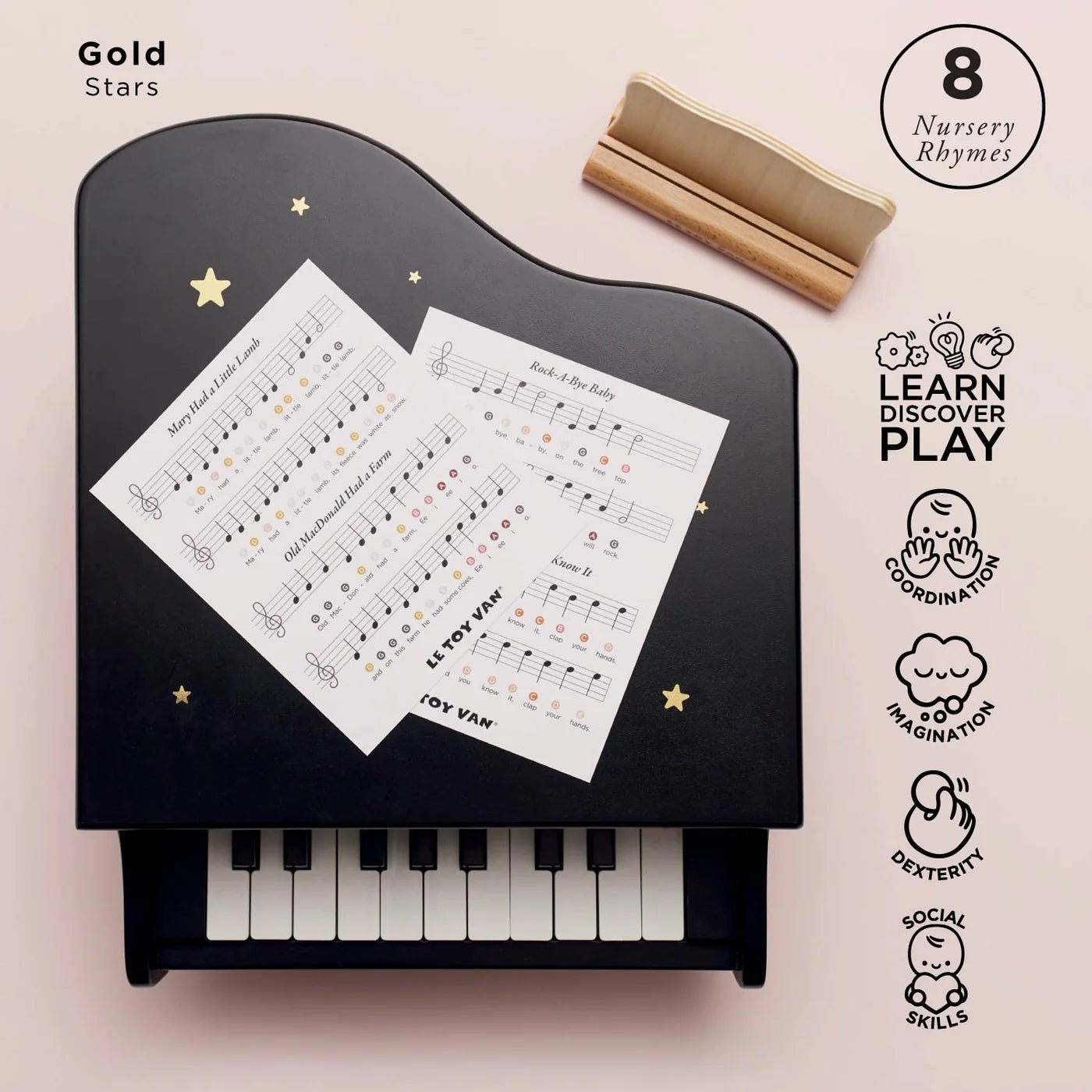 Buy Le Toy Van Grand Piano Toy | for kids by Learning Bugs UK
