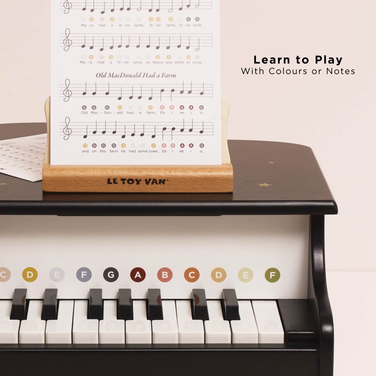 Wooden Grand Piano Toy – Pianos & Keyboards for children, available at Learning Bugs UK