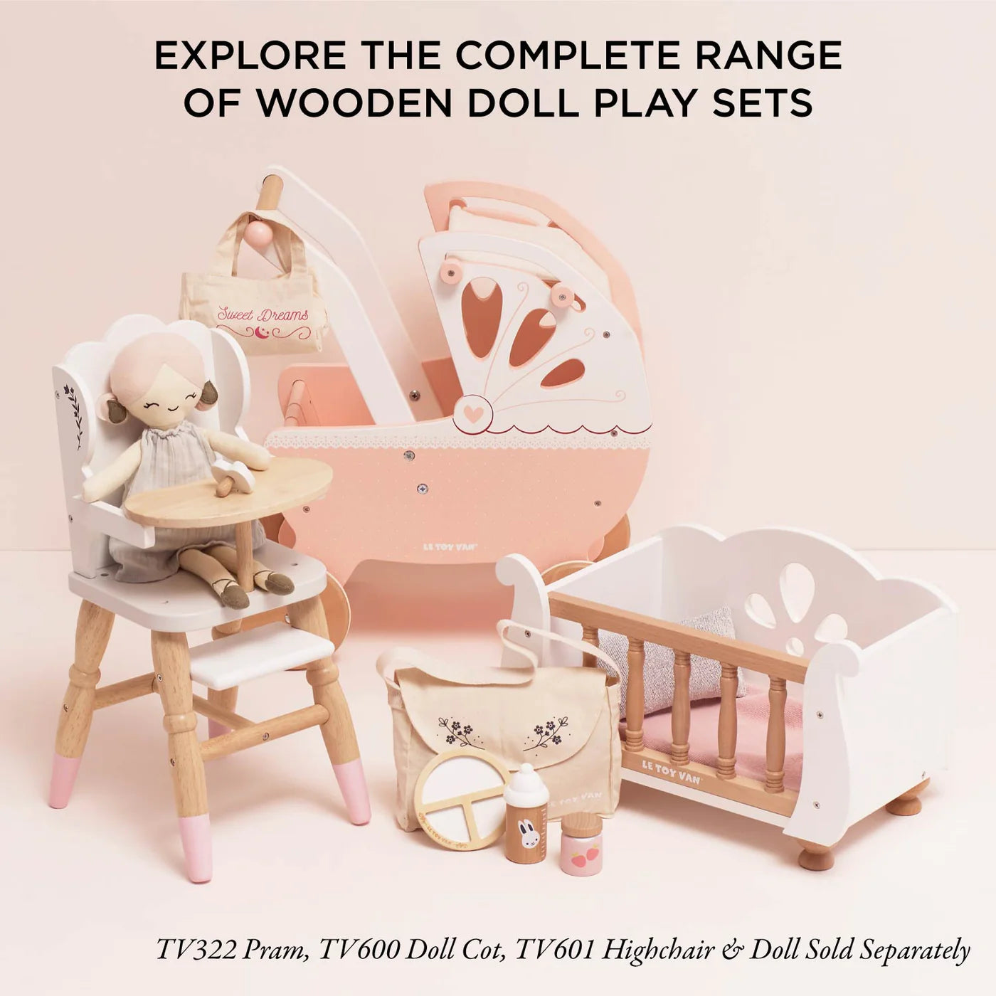 Le Toy Van Doll's Nursing Kit – for children, available at Learning Bugs UK