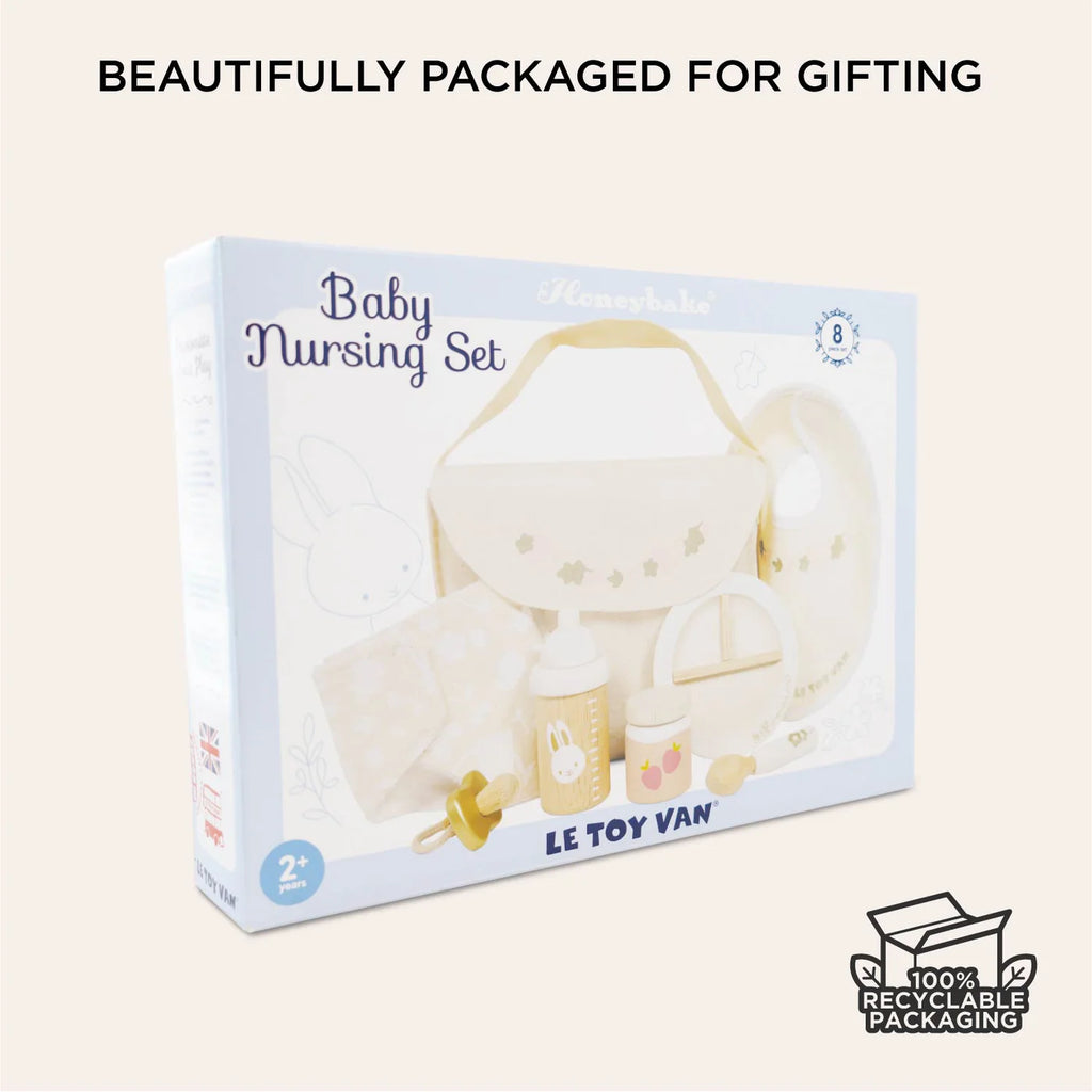 Le Toy Van Doll's Nursing Kit – for children, available at Learning Bugs UK