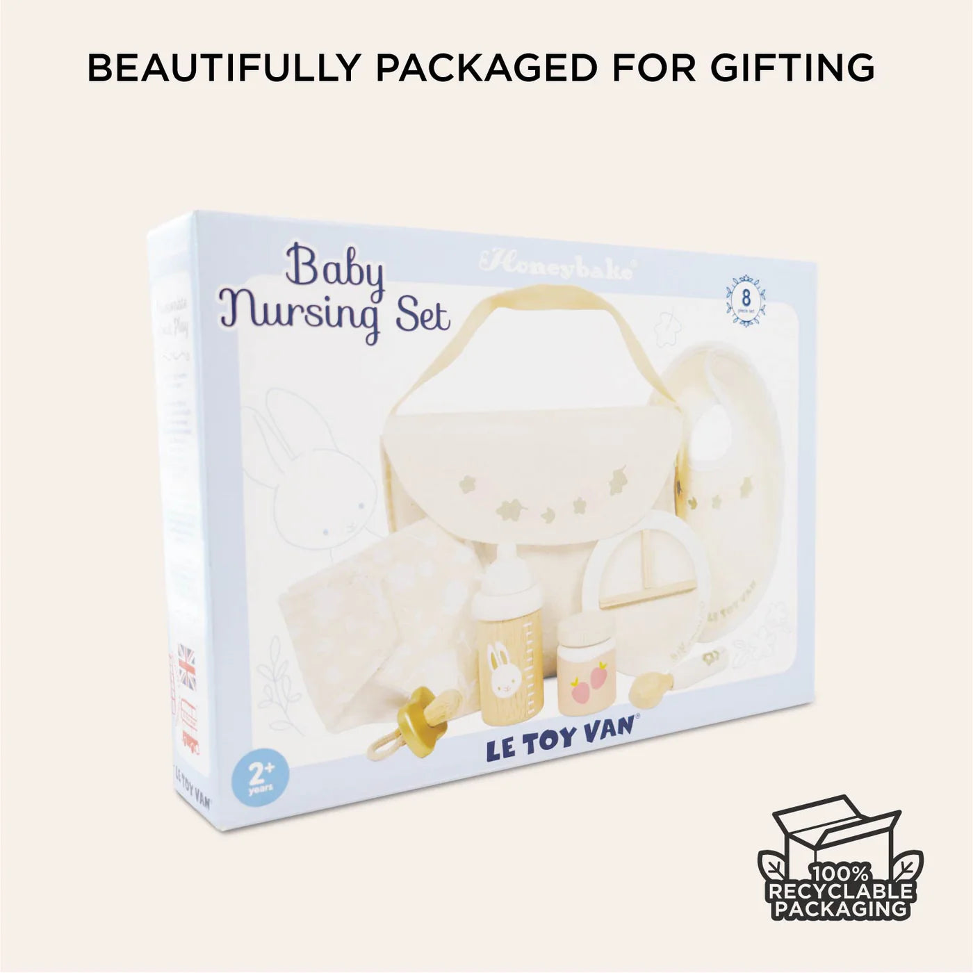 Le Toy Van Doll's Nursing Kit – for children, available at Learning Bugs UK
