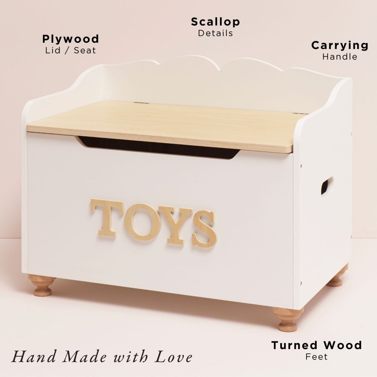 Classic Wooden Toy Chest – Baby & Toddler Furniture Sets for children, available at Learning Bugs UK