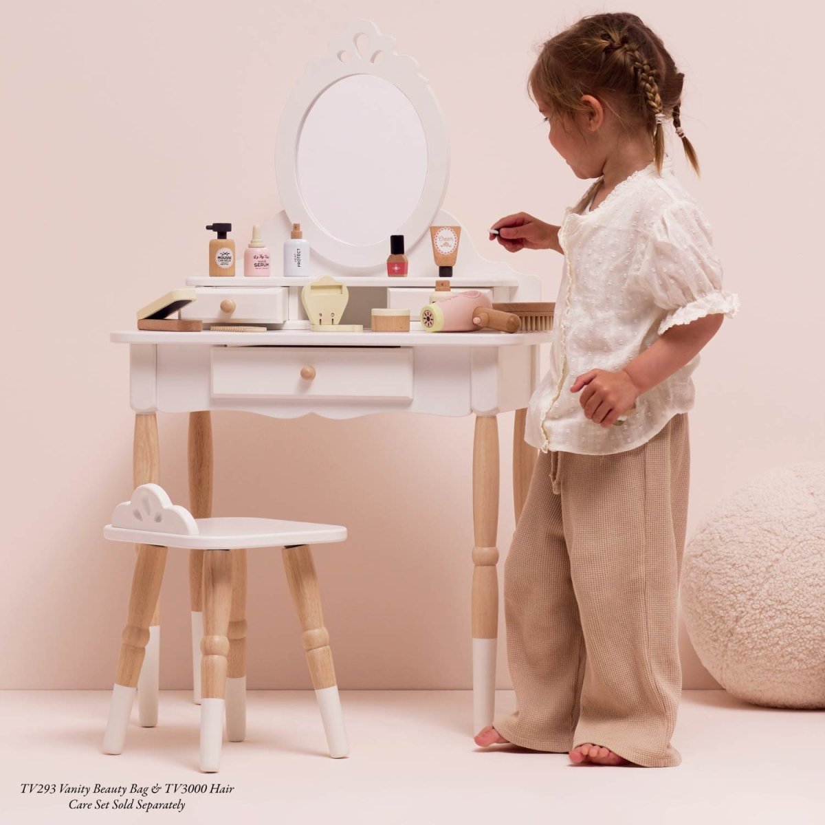 Dressing-up Vanity Table & Stool – Baby & Toddler Furniture Sets for children, available at Learning Bugs UK