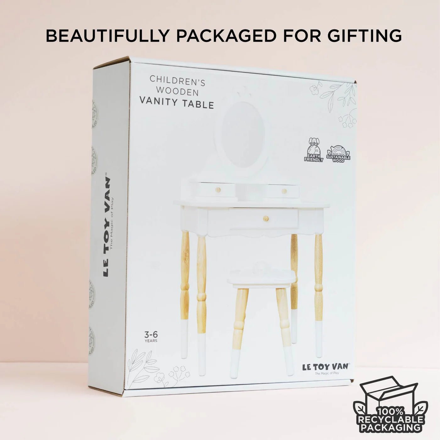 Buy Le Toy Van Dressing Up Vanity Table & Stool | for kids by Learning Bugs UK