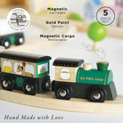 Le Toy Van Royal Express Train & Carriages - Green – Wooden Train for children, available at Learning Bugs UK