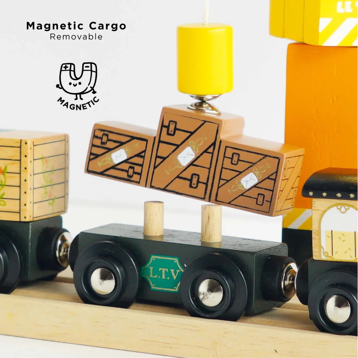 Le Toy Van Royal Express Train & Carriages - Green – Wooden Train for children, available at Learning Bugs UK