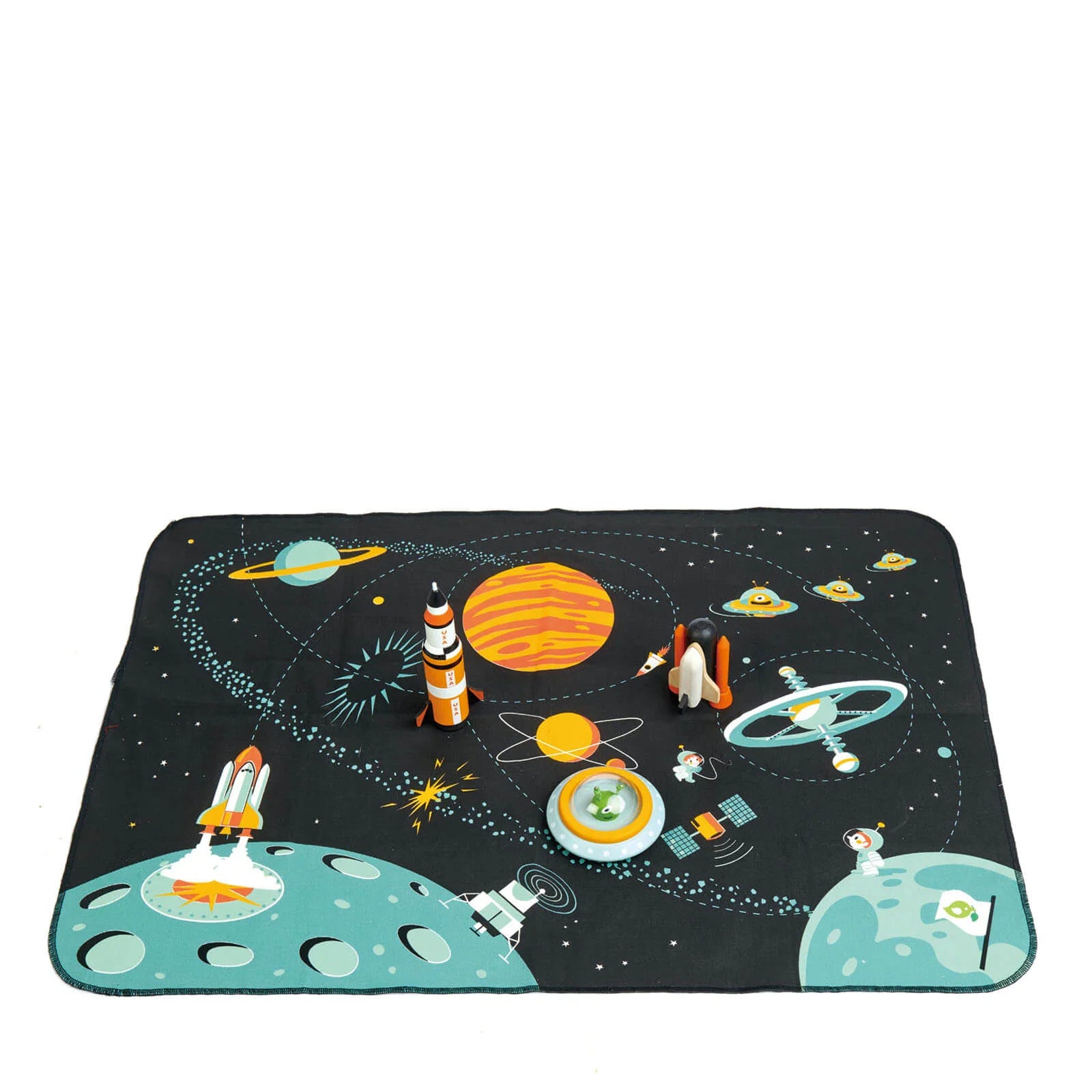 Tender Leaf Space Adventure Playmat by Tenderleaf Toys - Learning Bugs UK