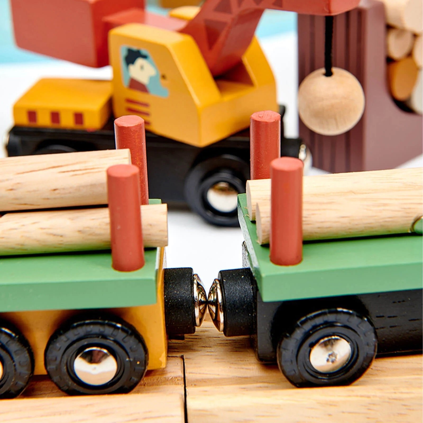 Tender Leaf Wild Pines Wooden Train Set by Tenderleaf Toys - Learning Bugs UK