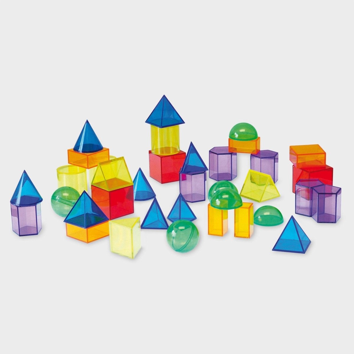 Translucent Geometric Shapes – Baby Toys & Activity Equipment for children, available at Learning Bugs UK