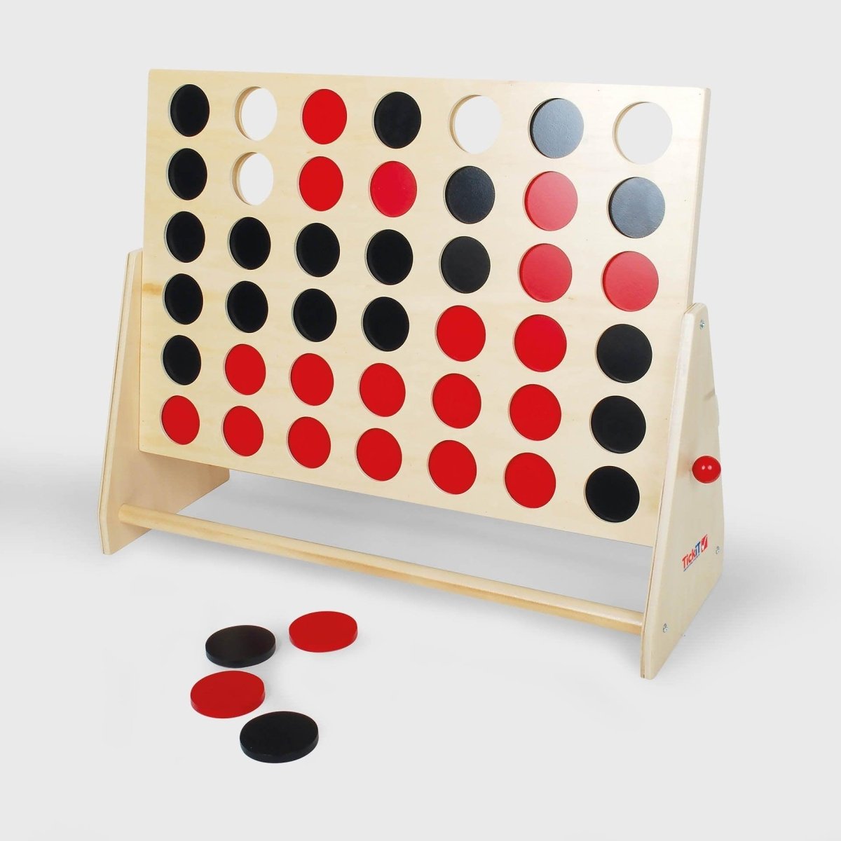 Wooden Four in a Row – Games - Games for children, available at Learning Bugs UK