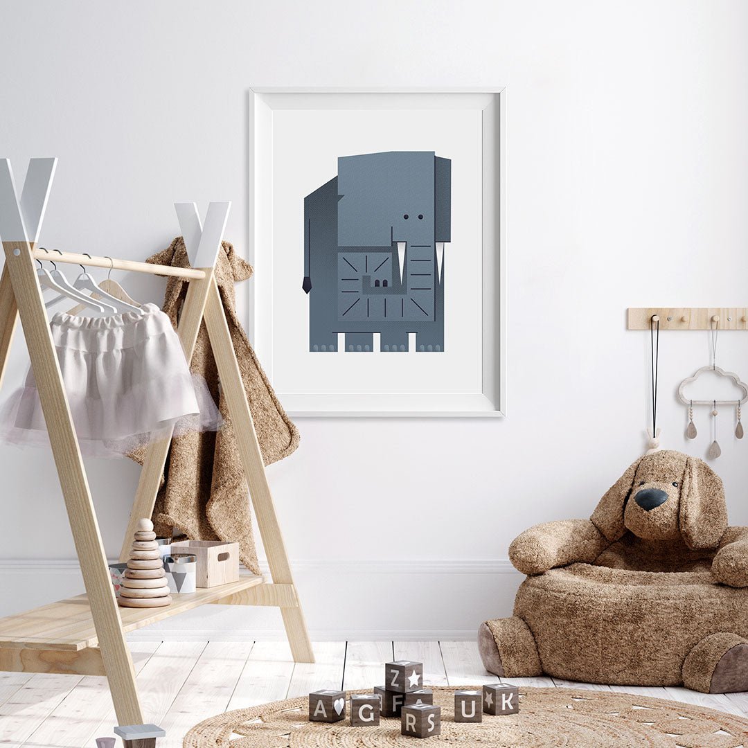 Minimal Safari Animals Nursery Prints Set of 4 – Print Sets for children, available at Learning Bugs UK