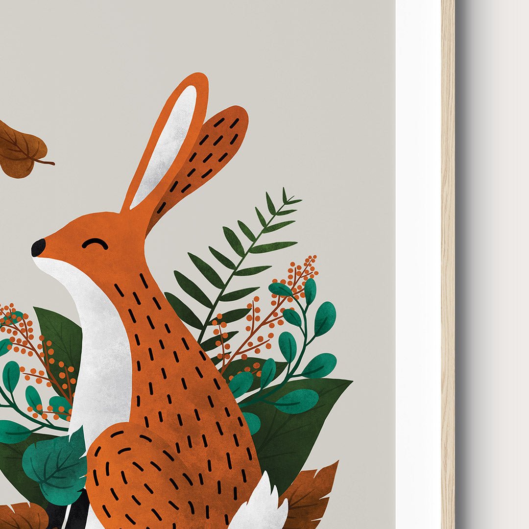 Neutral Scandi Woodland Animals Nursery Prints Set of 3 – Print Sets for children, available at Learning Bugs UK