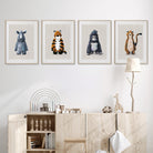Neutral Jungle Safari Animal Nursery Prints Set of 4 – Print Sets for children, available at Learning Bugs UK