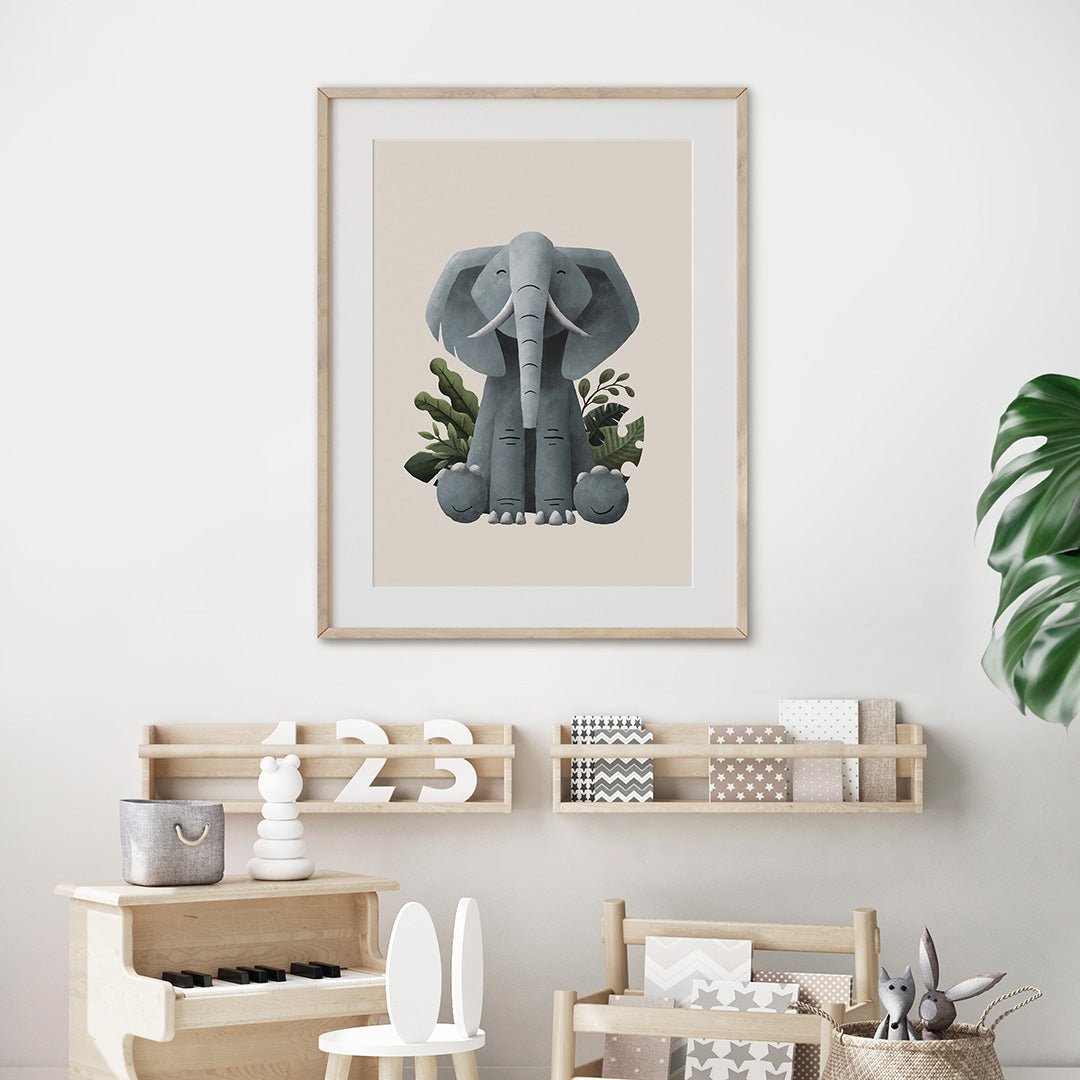 Scandi Safari Animals Nursery Prints Set of 4 – Print Sets for children, available at Learning Bugs UK
