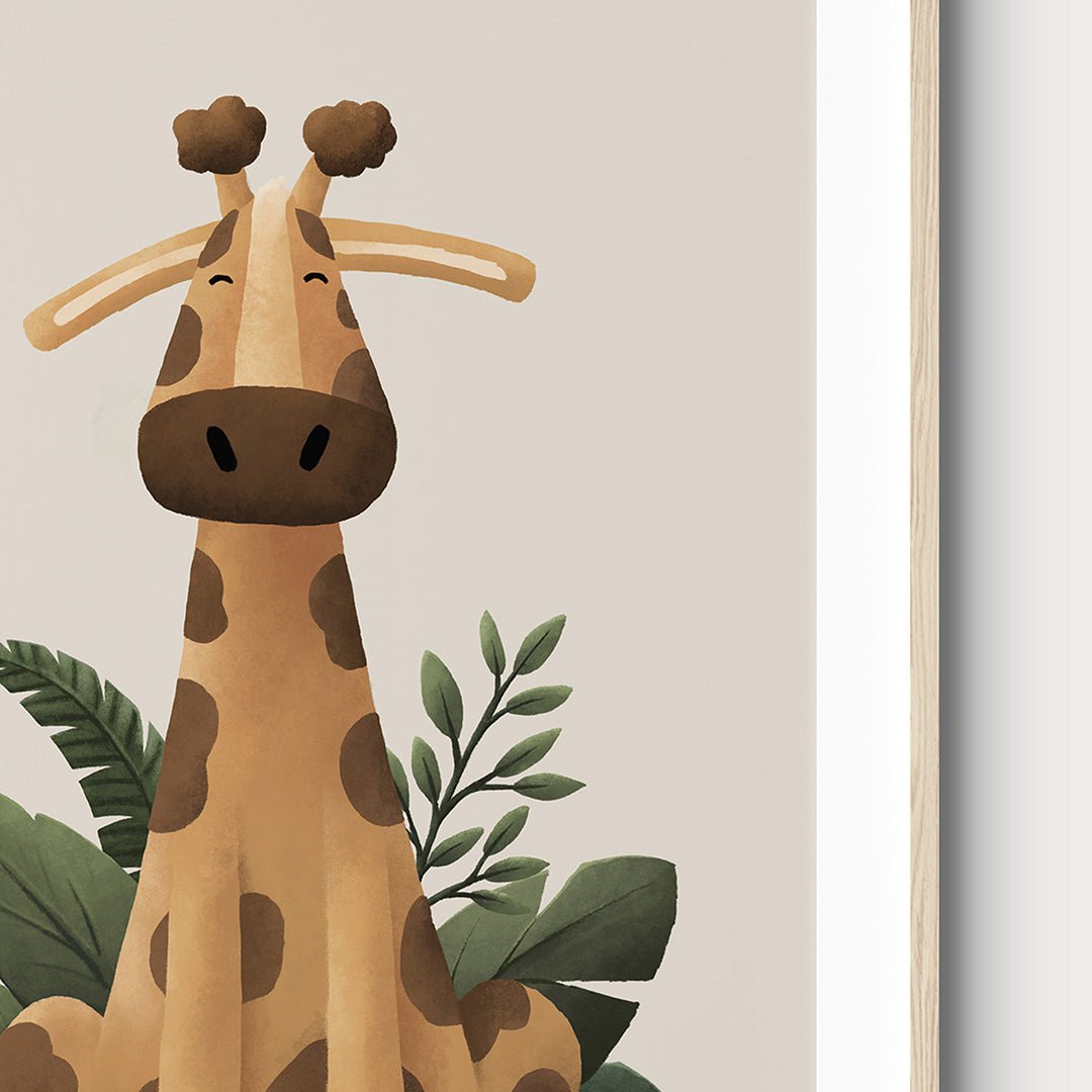 Scandi Safari Animals Nursery Prints Set of 4 – Print Sets for children, available at Learning Bugs UK