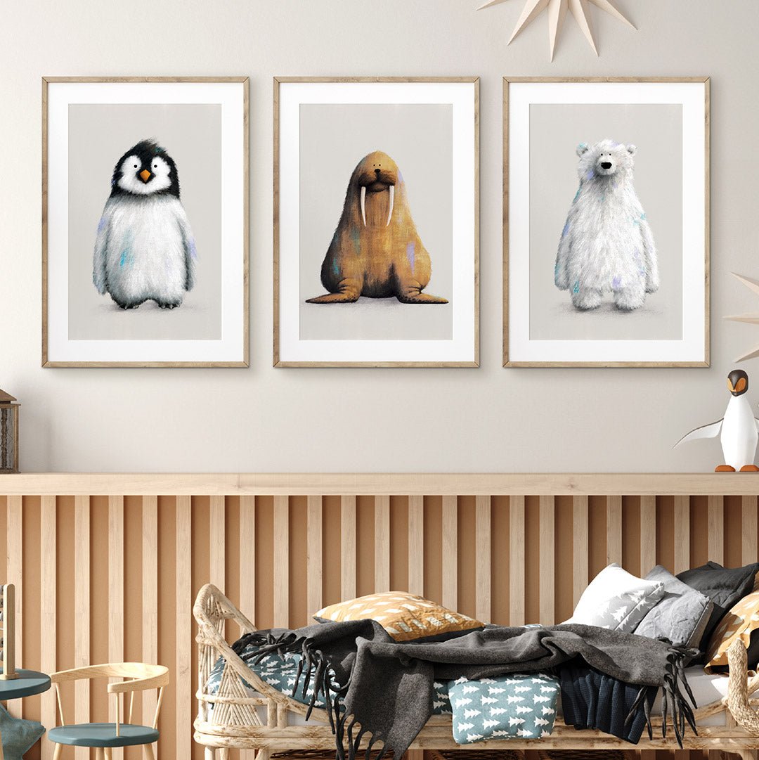 Polar Nursery Prints Set of 3 – Print Sets for children, available at Learning Bugs UK