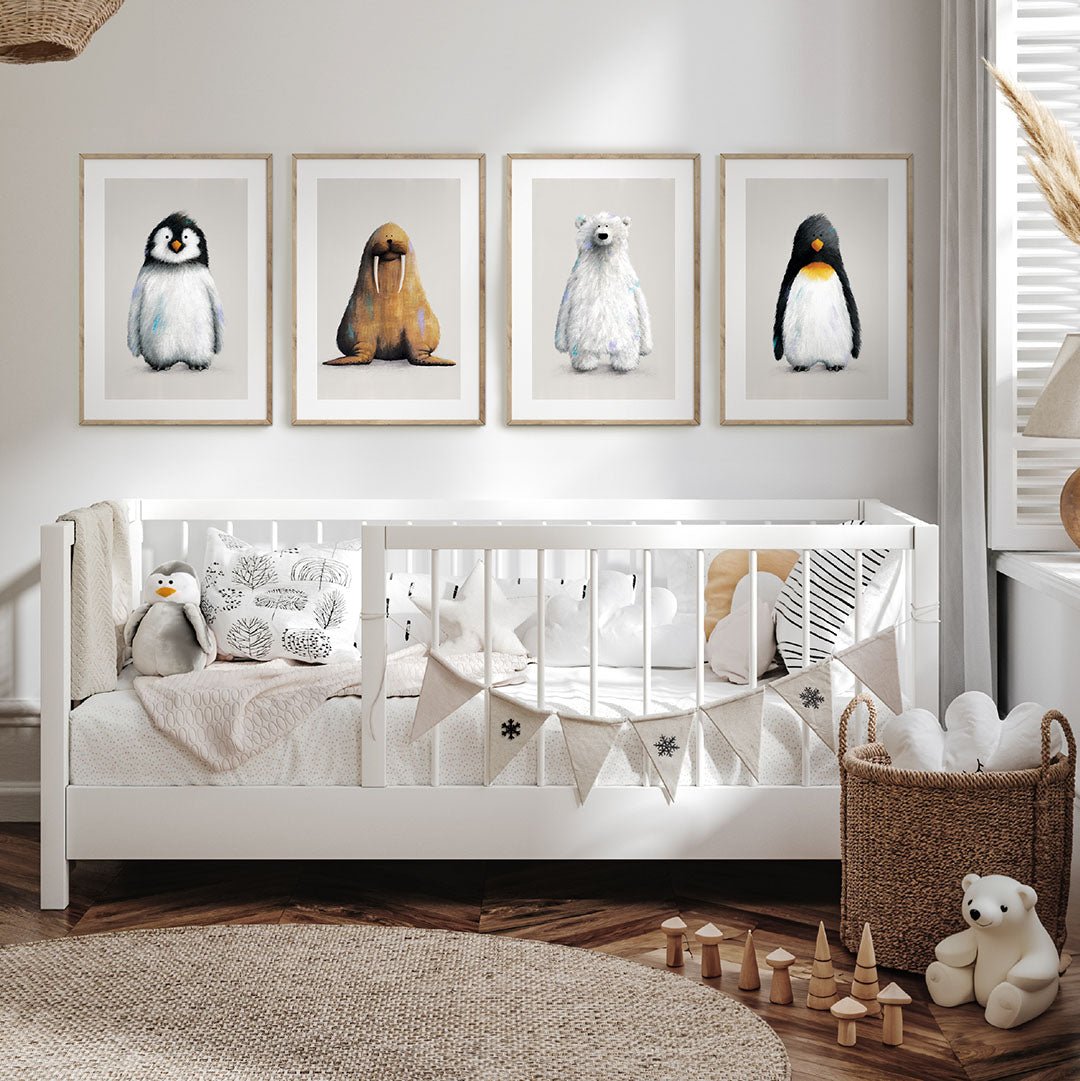 Polar Nursery Prints Set of 4 – Print Sets for children, available at Learning Bugs UK