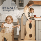 Goodevas Stable Montessori Helper Tower – Wooden – Learning Towers for children, available at Learning Bugs UK