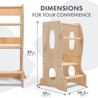 Goodevas Stable Montessori Helper Tower – Wooden – Learning Towers for children, available at Learning Bugs UK
