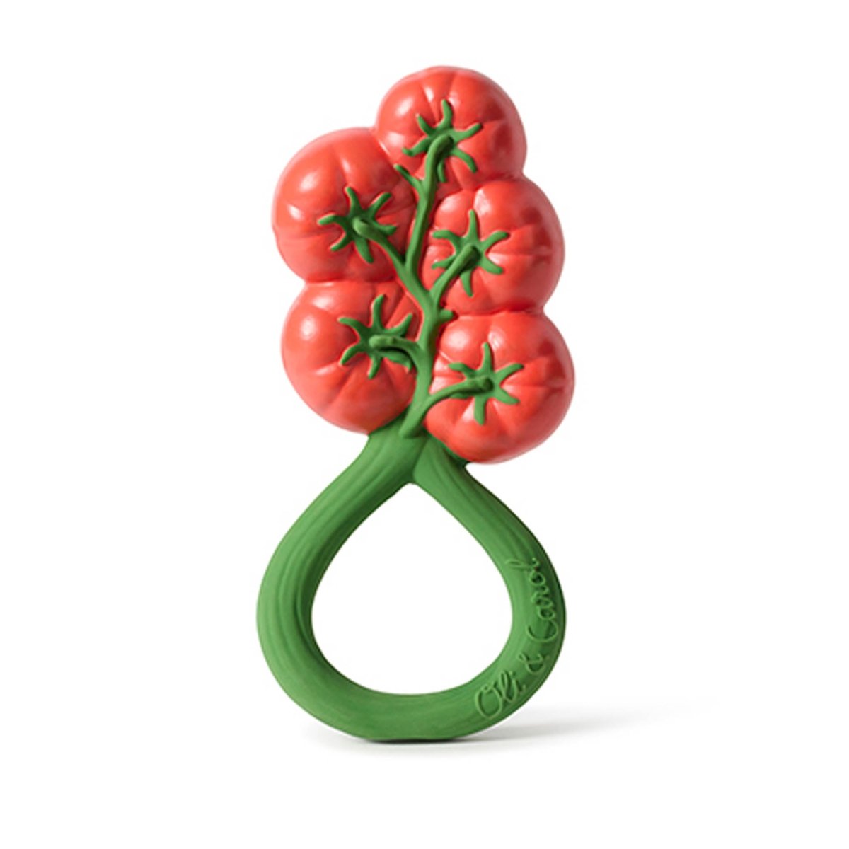 Oli & Carol Tomato Baby Rattle & Teether – Baby Rattles for children, available at Learning Bugs UK