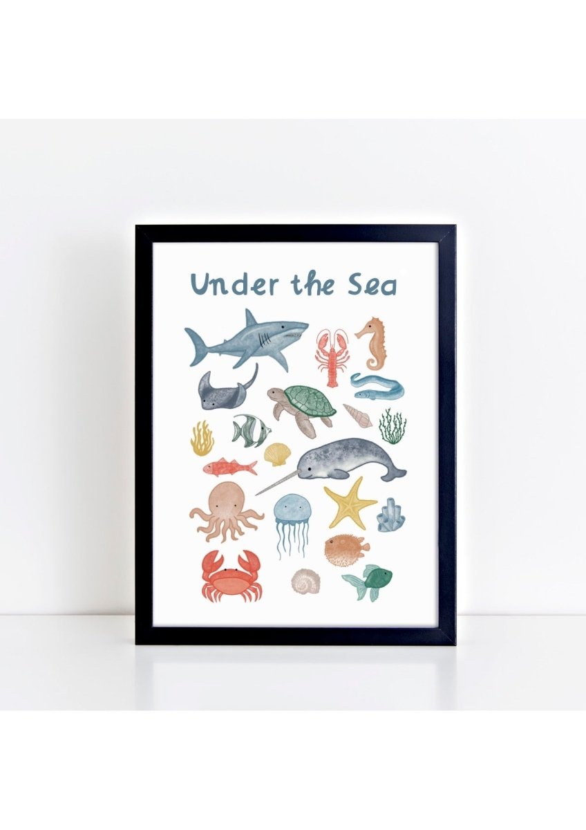 Under the Sea Print – for children, available at Learning Bugs UK